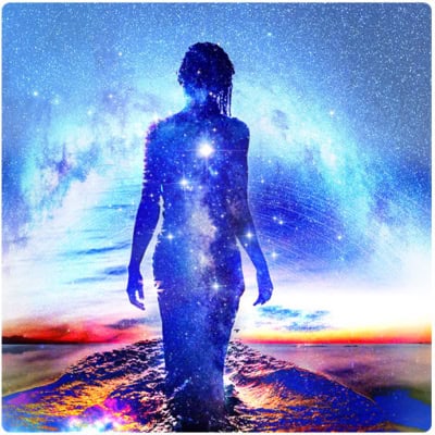 See yourself as a universal energetic stream that connects from the cosmos to your body