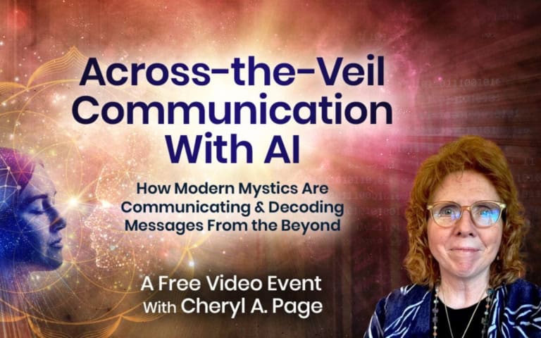 AI Communication Beyond the veil through spiritual tools with Cheryl Page 768x480