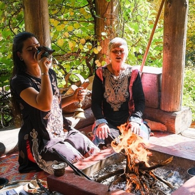 a women-centered yoga and meditation retreat held at Sat Manav Yoga Ashram in Maine.