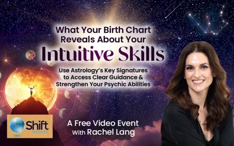Discover how your birth chart reveals intuitive gifts. Join Rachel Langs free online astrology event and strengthen your psychic abilities 768x480