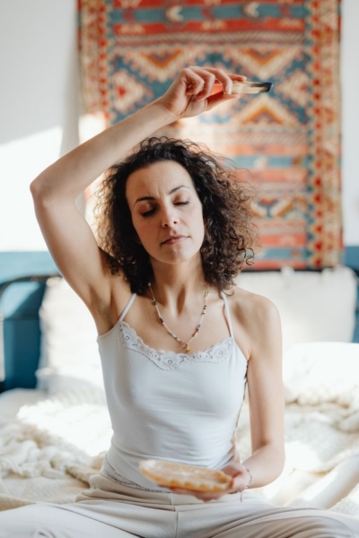 Chart matching common concerns like stress, pain, and grief to the right type of energy healing